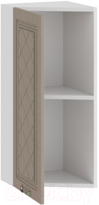 Шкаф навесной для кухни ТриЯ Бьянка 1В3Т (белый/дуб кофе)