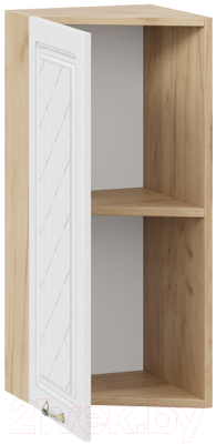 Шкаф навесной для кухни ТриЯ Бьянка 1В3Т (дуб крафт золотой/дуб белый)