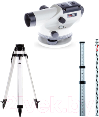 Оптический нивелир ADA Instruments Basis + Рейка Staff 3 + Штатив на клипсах ADA Light / A00117_K1 - фото