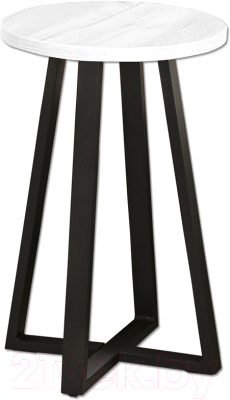 Журнальный столик Millwood Лофт CT-4 Л (дуб белый Craft/металл черный) - фото