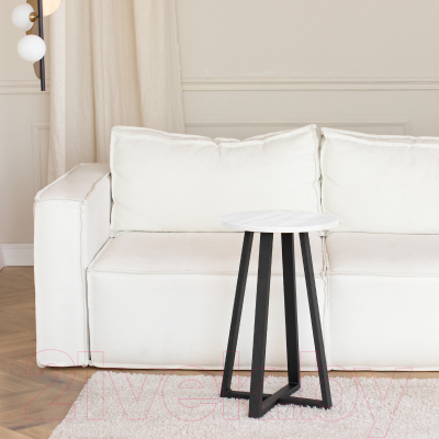 Журнальный столик Millwood Лофт CT-4 Л (дуб белый Craft/металл черный)