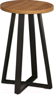 Журнальный столик Millwood Лофт CT-4 Л (дуб табачный Craft/металл черный) - фото