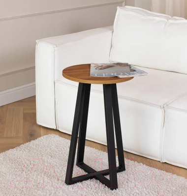 Журнальный столик Millwood Лофт CT-4 Л (дуб табачный Craft/металл черный)