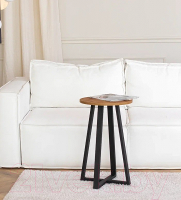 Журнальный столик Millwood Лофт CT-4 Л (дуб табачный Craft/металл черный)