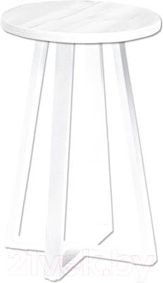 Журнальный столик Millwood Лофт CT-4 Л (дуб белый Craft/металл белый) - фото