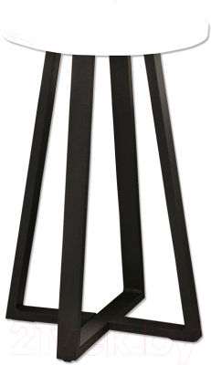 Журнальный столик Millwood Лофт CT-4 Л (белый/металл черный) - фото