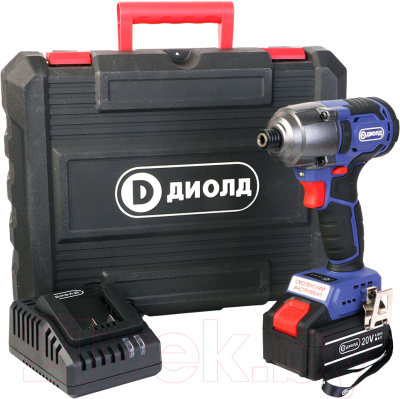 Аккумуляторный шуруповерт Диолд ГЭА-20 ЛИ-02 / 10300041 (кейс) - фото