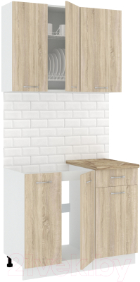 Готовая кухня Кортекс-мебель Корнелия Лира-лайт 1м - фото