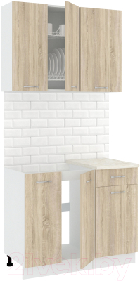 Готовая кухня Кортекс-мебель Корнелия Лира-лайт 1м - фото