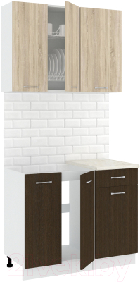 Готовая кухня Кортекс-мебель Корнелия Лира-лайт 1м - фото