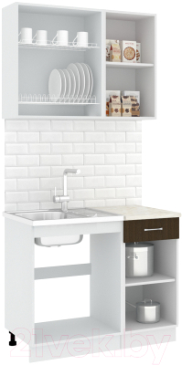Готовая кухня Кортекс-мебель Корнелия Лира-лайт 1м
