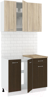 Готовая кухня Кортекс-мебель Корнелия Лира-лайт 1м - фото