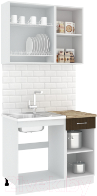 Готовая кухня Кортекс-мебель Корнелия Лира-лайт 1м