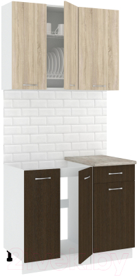 Готовая кухня Кортекс-мебель Корнелия Лира-лайт 1м - фото