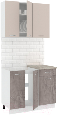 Готовая кухня Кортекс-мебель Корнелия Лира-лайт 1м - фото