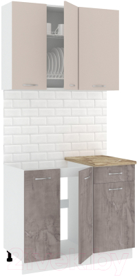 Готовая кухня Кортекс-мебель Корнелия Лира-лайт 1м - фото