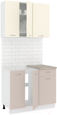 Готовая кухня Кортекс-мебель Корнелия Лира-лайт 1м - фото