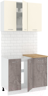 Готовая кухня Кортекс-мебель Корнелия Лира-лайт 1м - фото