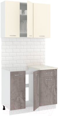 Готовая кухня Кортекс-мебель Корнелия Лира-лайт 1м - фото