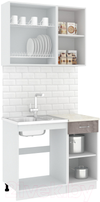 Готовая кухня Кортекс-мебель Корнелия Лира-лайт 1м