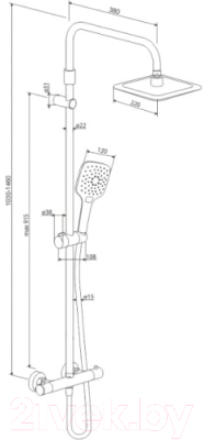 Душевая система Damixa Option DX218091000