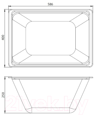 Полка на ванну AM.PM Gem W90A-070-070W-C
