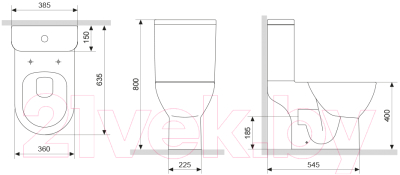 Унитаз напольный Damixa Luna DX46C8600SC