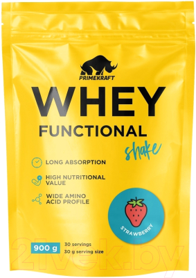 Протеин Prime Kraft Whey Functional Shake Клубника - фото