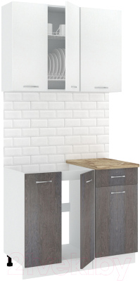 Готовая кухня Кортекс-мебель Корнелия Лира-лайт 1м - фото