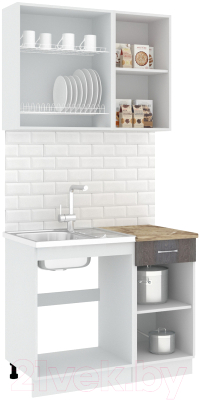Готовая кухня Кортекс-мебель Корнелия Лира-лайт 1м
