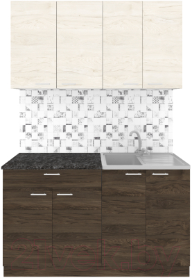 Кухонный гарнитур Агута Альфа 1.4 - фото