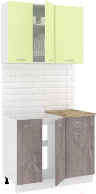Готовая кухня Кортекс-мебель Корнелия Лира-лайт 1м - фото