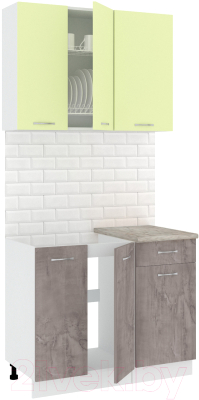Готовая кухня Кортекс-мебель Корнелия Лира-лайт 1м - фото