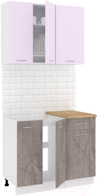 Готовая кухня Кортекс-мебель Корнелия Лира-лайт 1м - фото
