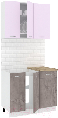 Готовая кухня Кортекс-мебель Корнелия Лира-лайт 1м - фото