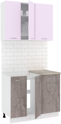Готовая кухня Кортекс-мебель Корнелия Лира-лайт 1м - фото