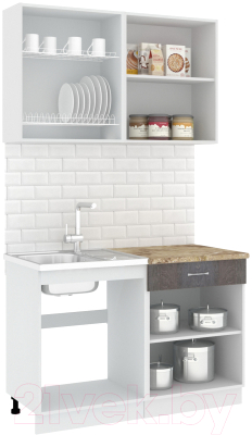 Готовая кухня Кортекс-мебель Корнелия Лира-лайт 1.2м