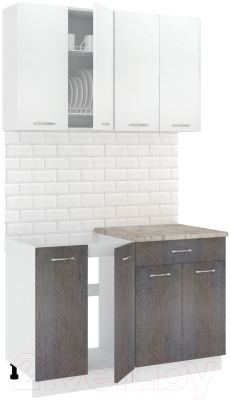 Готовая кухня Кортекс-мебель Корнелия Лира-лайт 1.2м - фото