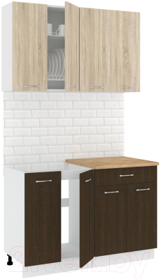 Готовая кухня Кортекс-мебель Корнелия Лира-лайт 1.2м - фото