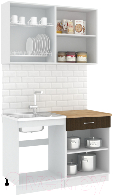 Готовая кухня Кортекс-мебель Корнелия Лира-лайт 1.2м
