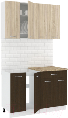 Готовая кухня Кортекс-мебель Корнелия Лира-лайт 1.2м - фото