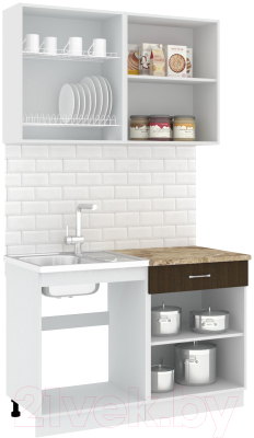 Готовая кухня Кортекс-мебель Корнелия Лира-лайт 1.2м