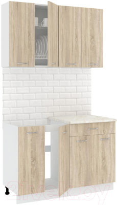 Готовая кухня Кортекс-мебель Корнелия Лира-лайт 1.2м - фото