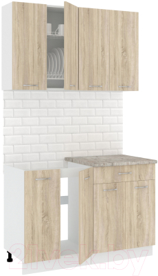 Готовая кухня Кортекс-мебель Корнелия Лира-лайт 1.2м - фото