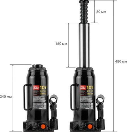 Бутылочный домкрат Startul ST8019-10