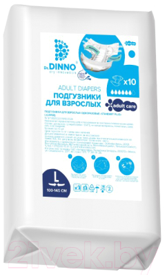 Подгузники для взрослых Dr.Dinno Standart Plus L - фото
