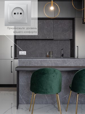 Рамка для выключателей и розеток El-Bi Zena / 500-011000-226