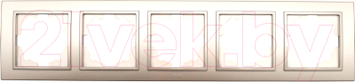 Рамка для выключателей и розеток El-Bi Zena / 500-011400-250 - фото