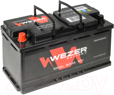 Автомобильный аккумулятор Wezer 800A L+ / WEZ100800L