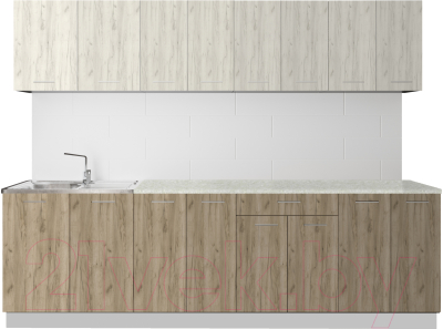 Готовая кухня Артём-Мебель Лана СН-113 без стекла 2.6 - фото